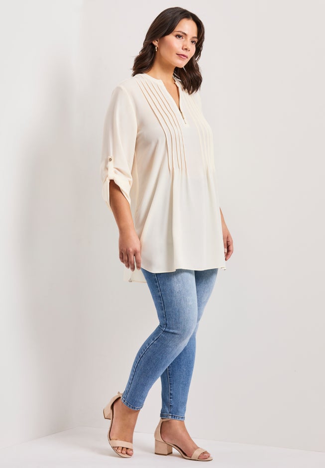 Roll Tab Zip Front Tunic image number 2
