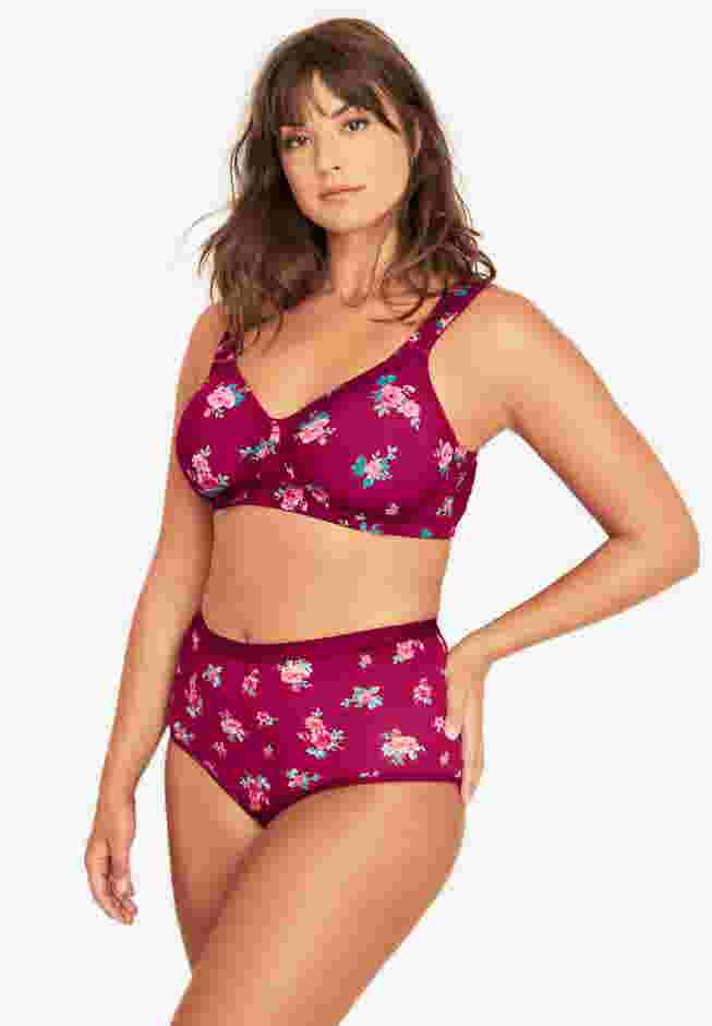 Cotton Wireless Lightly Padded T-Shirt Bra image number 3