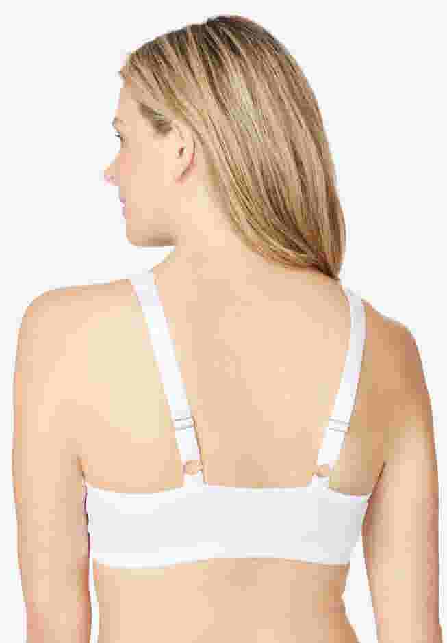 Embroidered Front-Close Underwire Bra image number 1