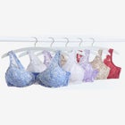 Embroidered Front-Close Underwire Bra image number null
