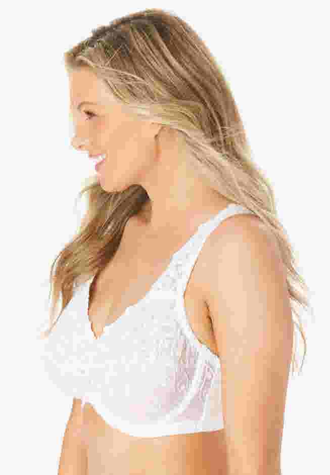 Embroidered Underwire Bra image number 3