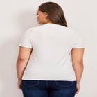 V-Neck Short Sleeve Graphic Tee image number 1