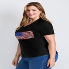 V-Neck Short Sleeve Graphic Tee image number 2