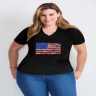 V-Neck Short Sleeve Graphic Tee image number 0