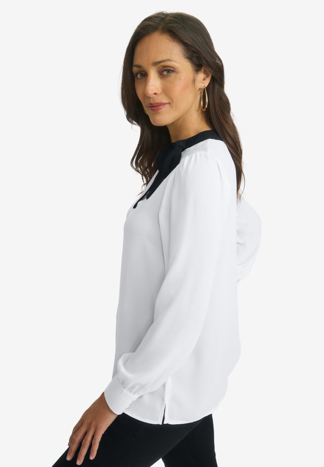 Tie-Neck Blouse image number null