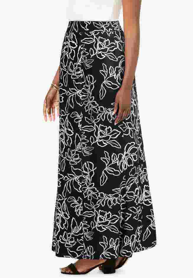 Stretch Knit Maxi Skirt image number 2
