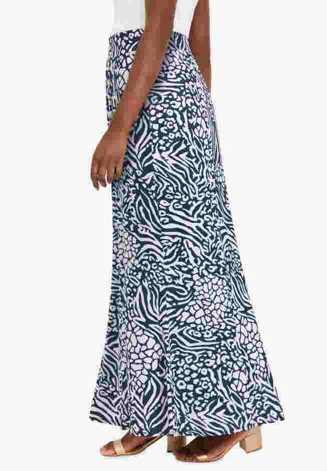 Stretch Knit Maxi Skirt image number 2