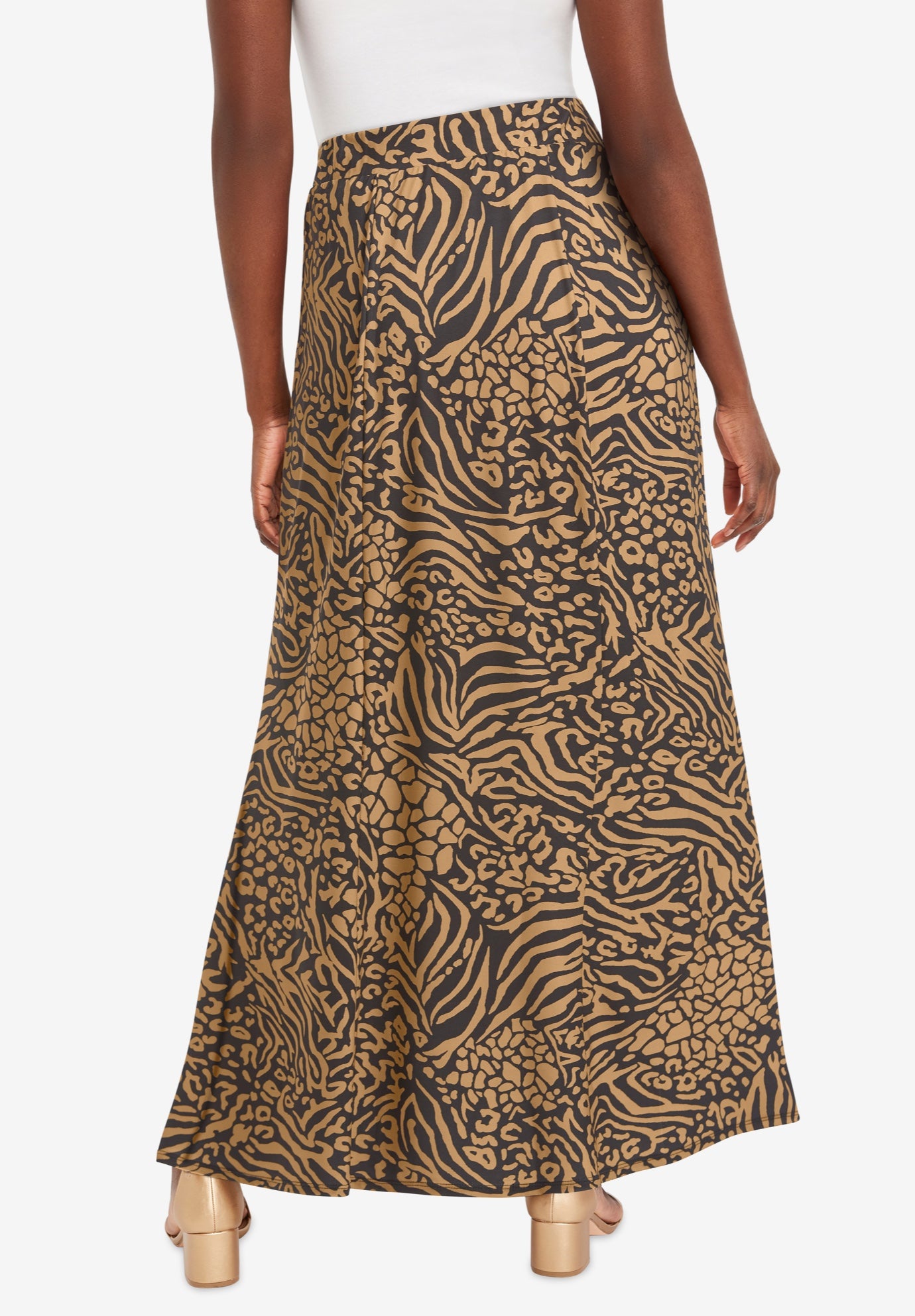 Stretch Knit Maxi Skirt image number 2