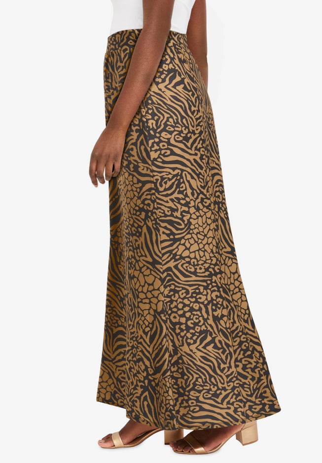 Stretch Knit Maxi Skirt image number 1