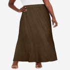 Stretch Knit Maxi Skirt image number null
