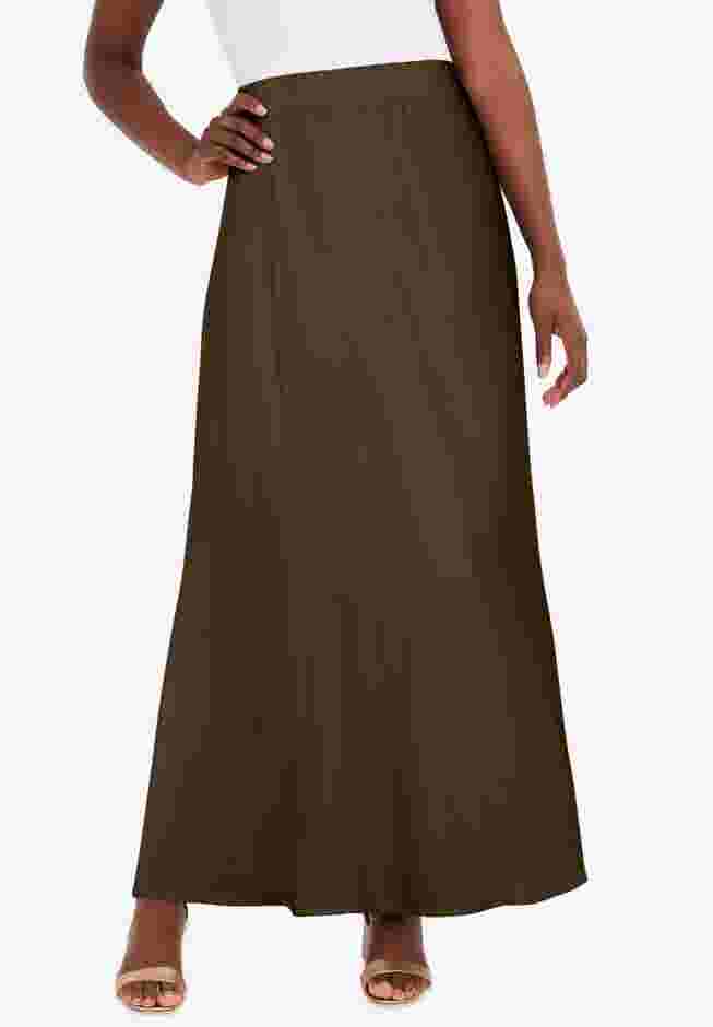 Stretch Knit Maxi Skirt image number 0