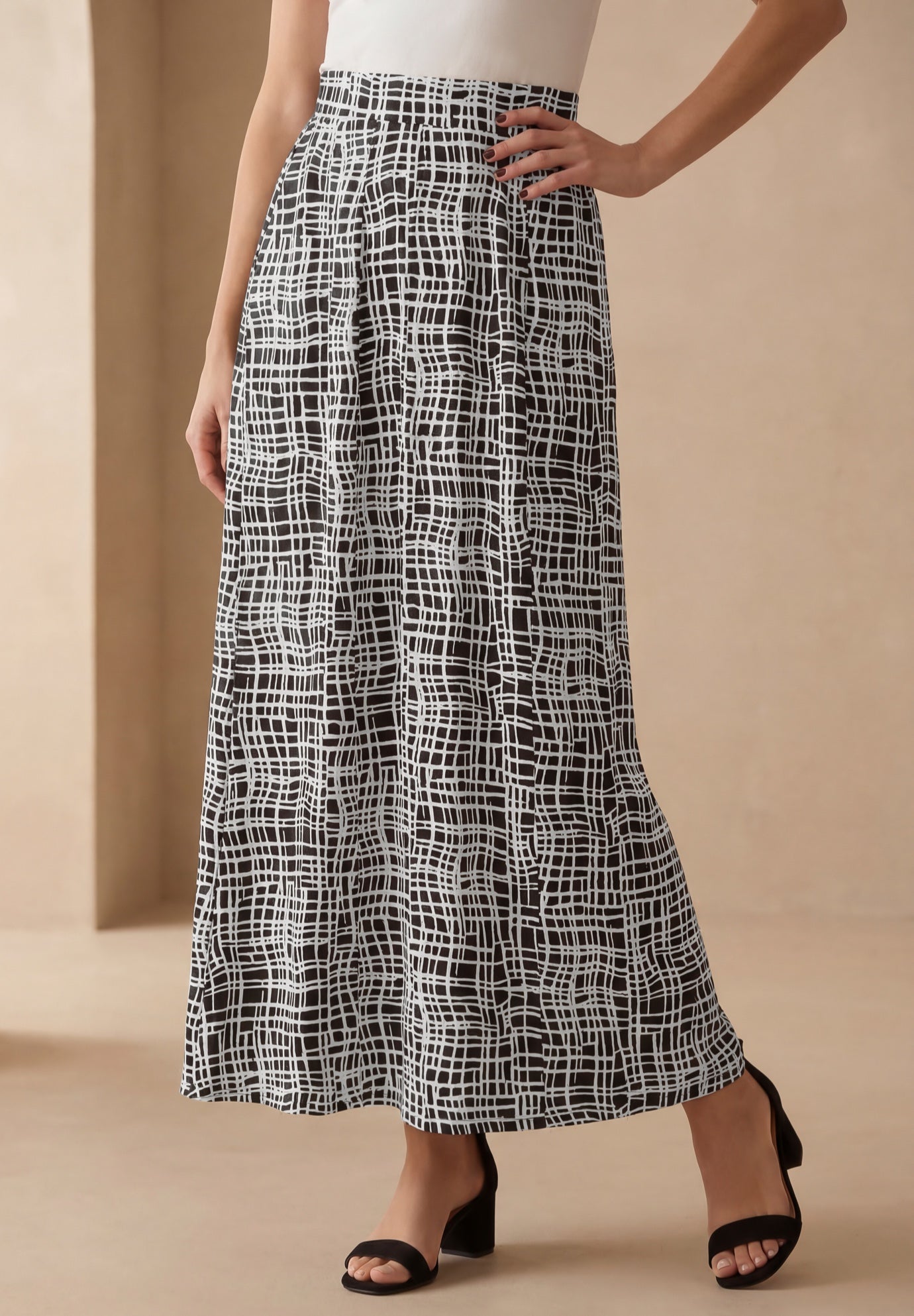 Stretch Knit Maxi Skirt image number 0