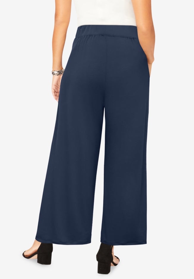 Stretch Knit Wide Leg Pant image number 1