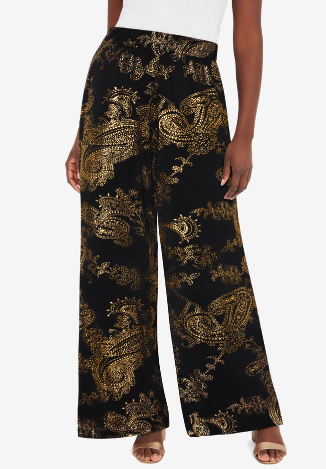 Stretch Knit Wide Leg Pant image number 0