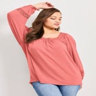 Crochet Trim Top image number null