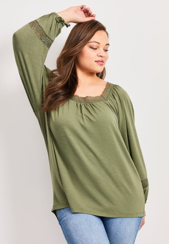 Crochet Trim Top image number 3