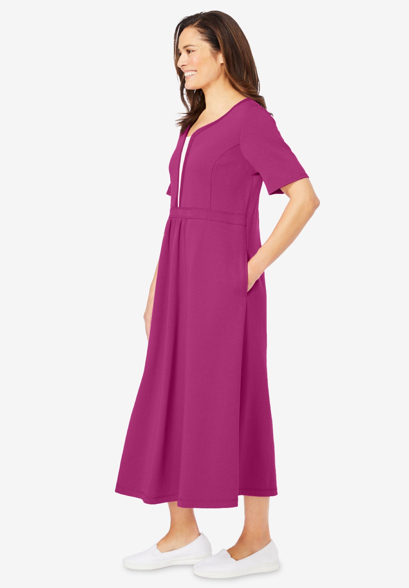 Layered Knit Empire Dress image number 2