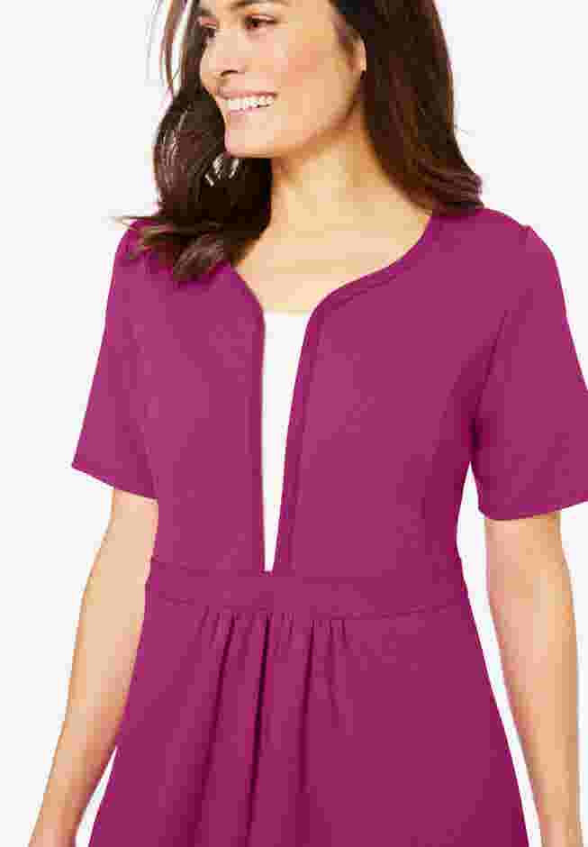 Layered Knit Empire Dress image number 4