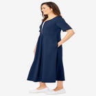 Layered Knit Empire Dress image number null