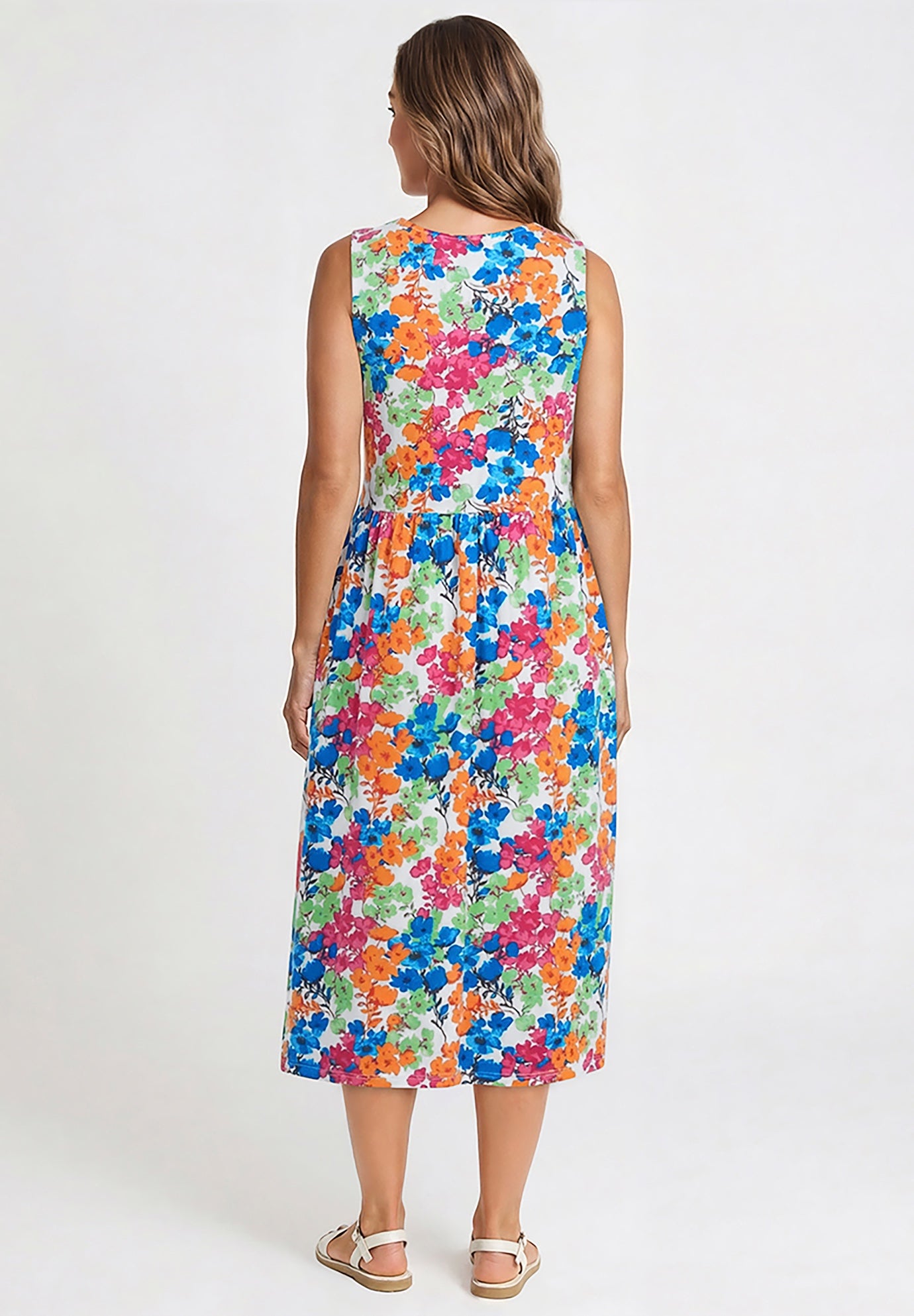 Sleeveless Button Front Dress image number 1