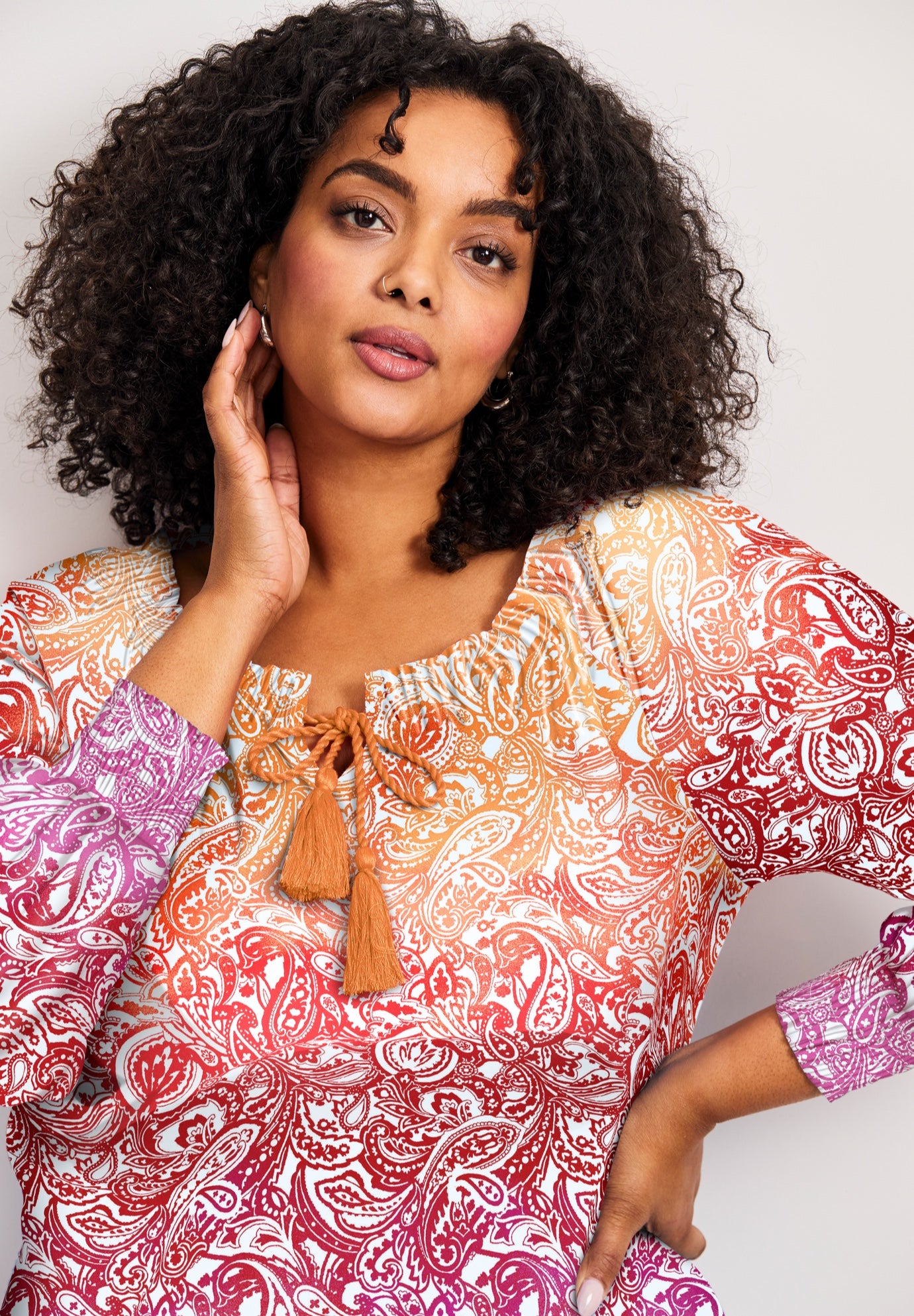Ombre Print Top image number 3