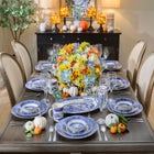 14½"H x 6"Diam Pre-Lit Mercury Glass Pumpkin on Metal Stand image number null