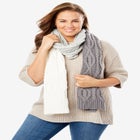 Cable Knit Scarf image number null