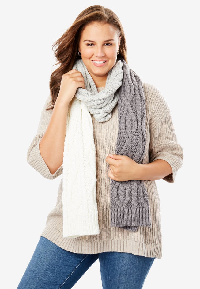 Cable Knit Scarf image number 1