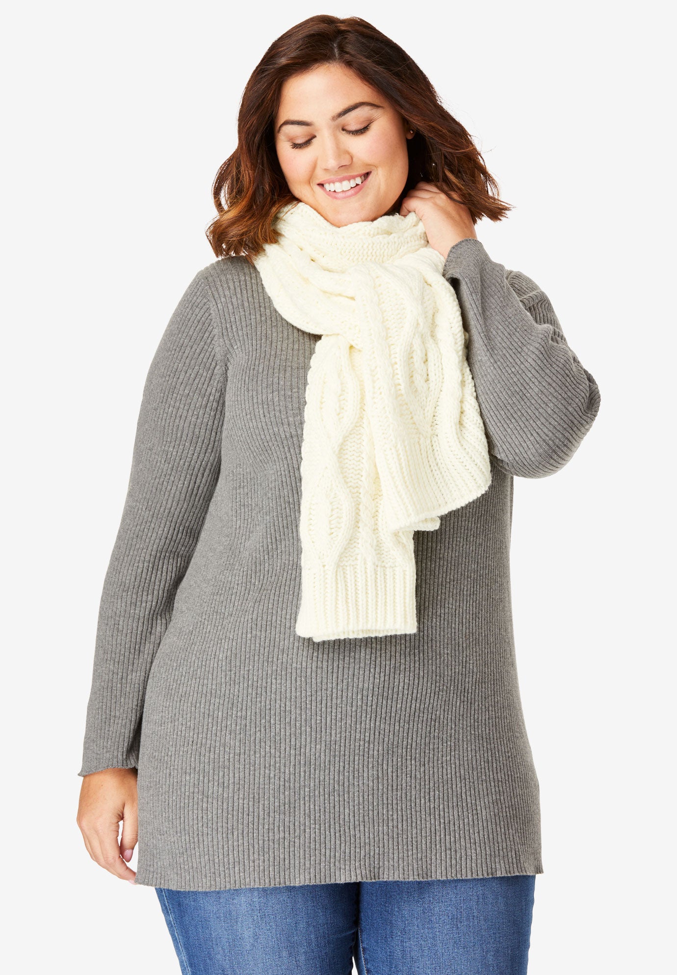 Cable Knit Scarf image number 3