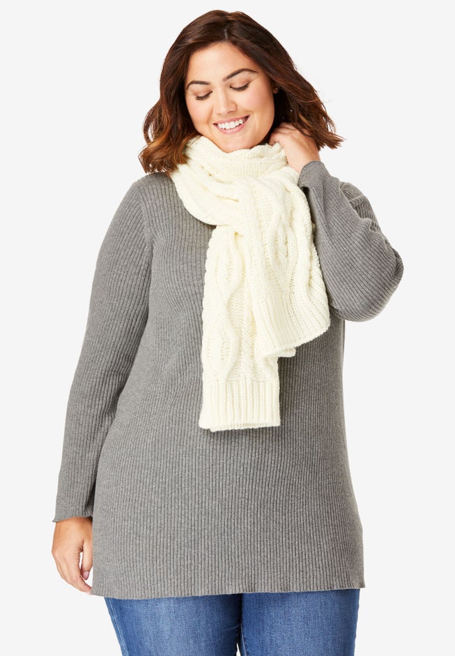 Cable Knit Scarf image number 3