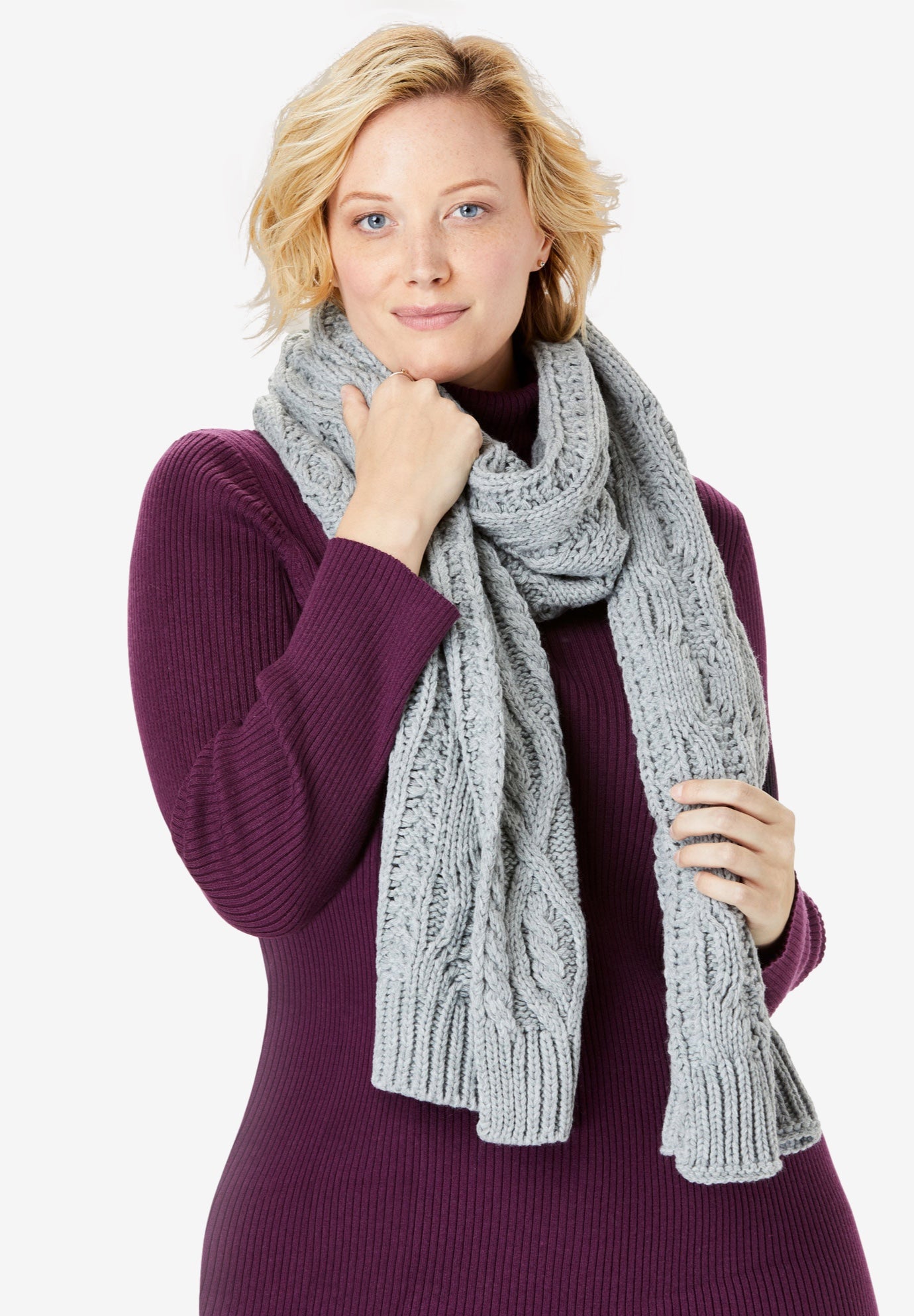 Cable Knit Scarf image number 0