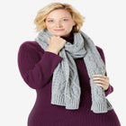 Cable Knit Scarf image number null