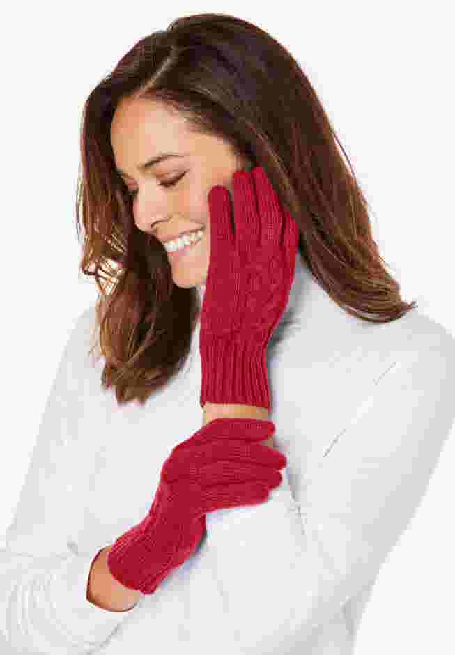 Cable-Knit Gloves image number 0