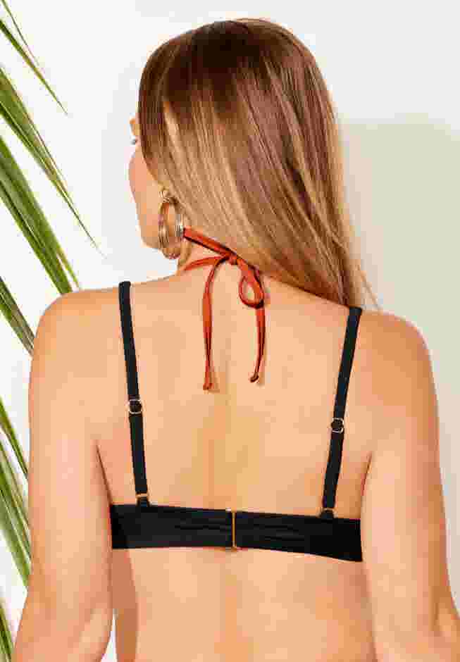 Underwire Shimmer Peekaboo Bikini Top image number 1