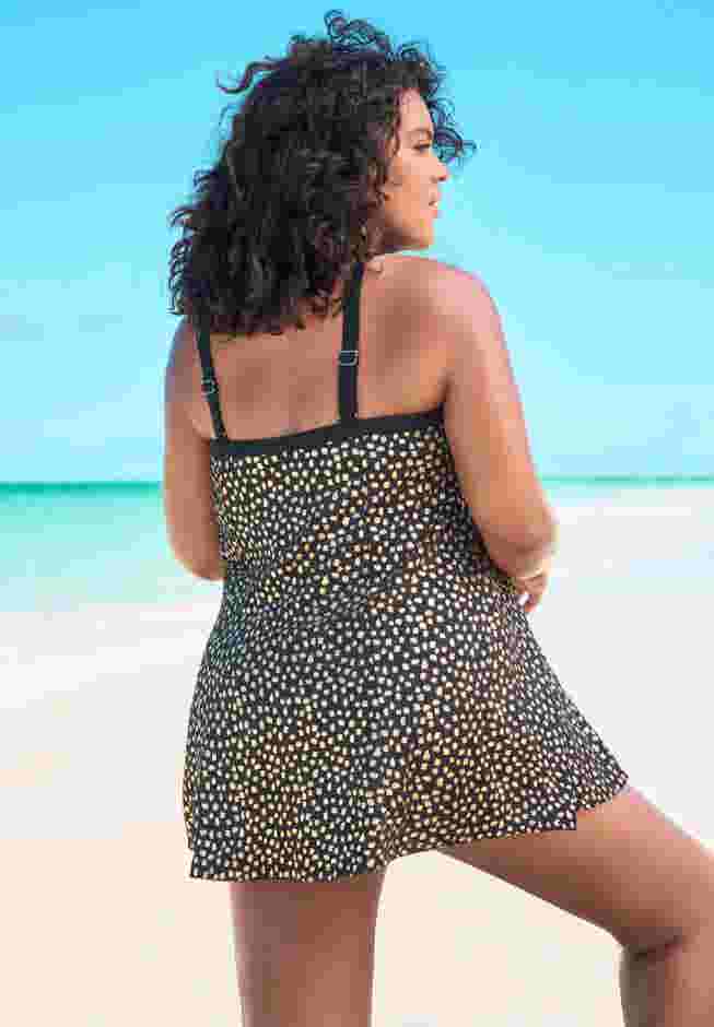 Banded Swim Dress image number 1