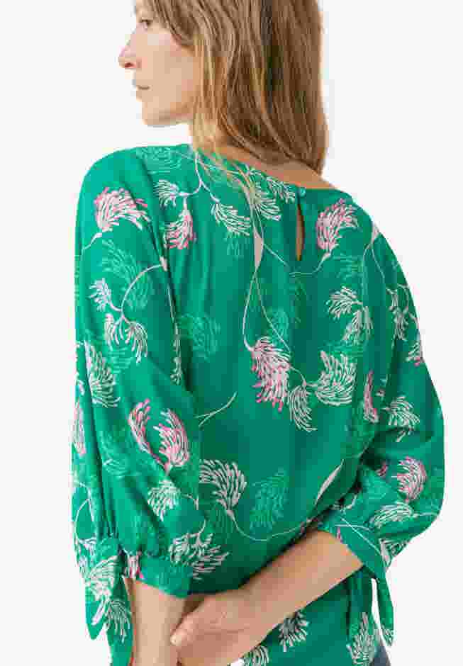 3/4 Tie-Sleeve Blouse image number 1