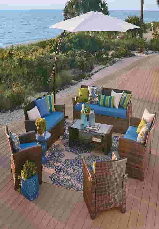 9' Easy Up Cantilever Umbrella image number 1