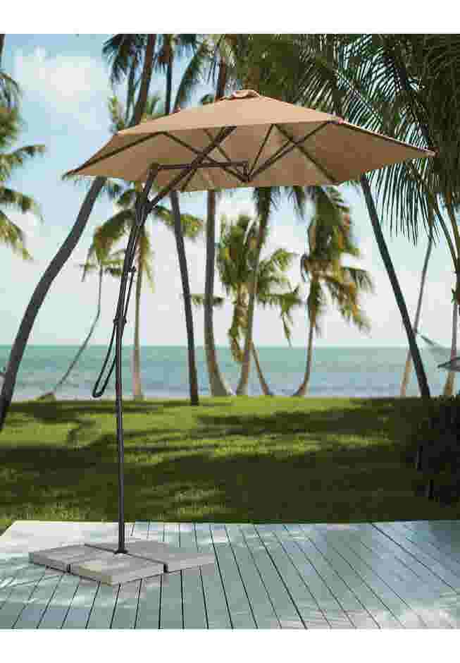 9' Easy Up Cantilever Umbrella image number 0