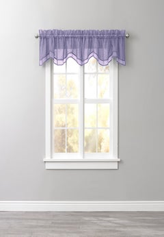 BH Studio Sheer Voile Layered Valance