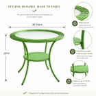 Roma All-Weather Resin Wicker Bistro Table image number null