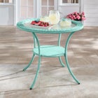 Roma All-Weather Resin Wicker Bistro Table image number null