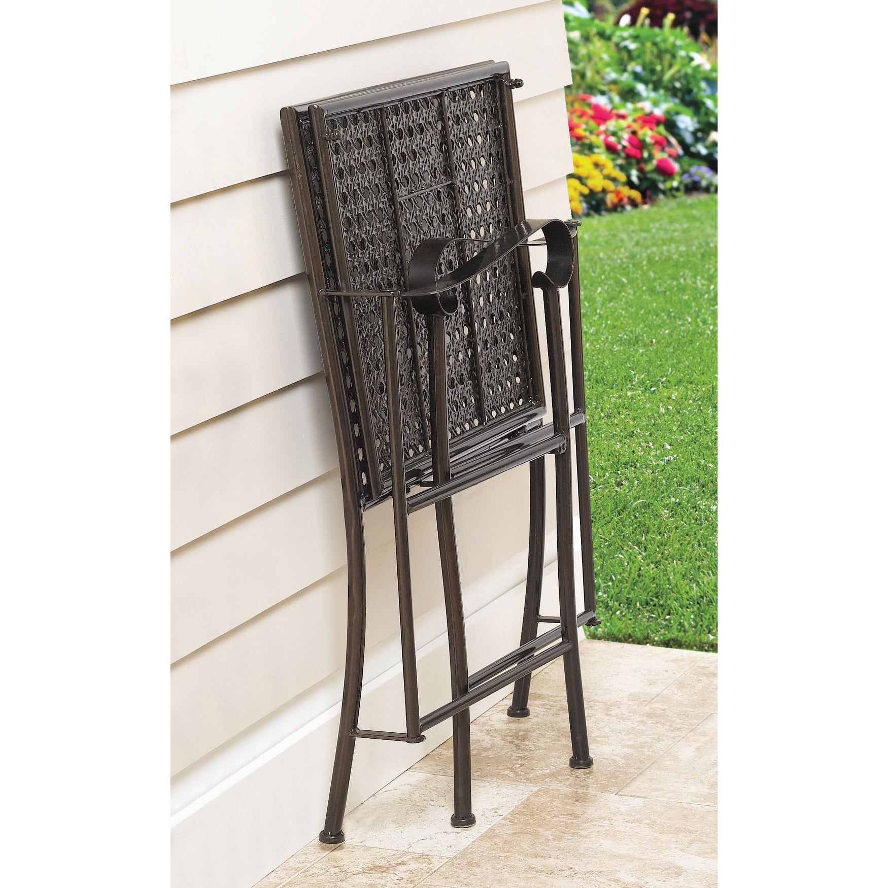 400 lbs. Weight Capacity Folding Chair with Cushion image number 3