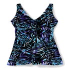 Twist-Front Swim Dress image number null