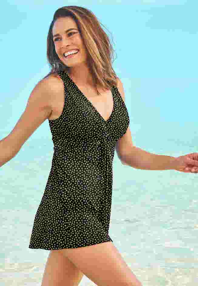 Twist-Front Swim Dress image number 2