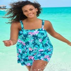 Princess-Seam Swim Dress image number null