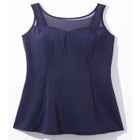 Mesh-Trim Swim Dress image number null