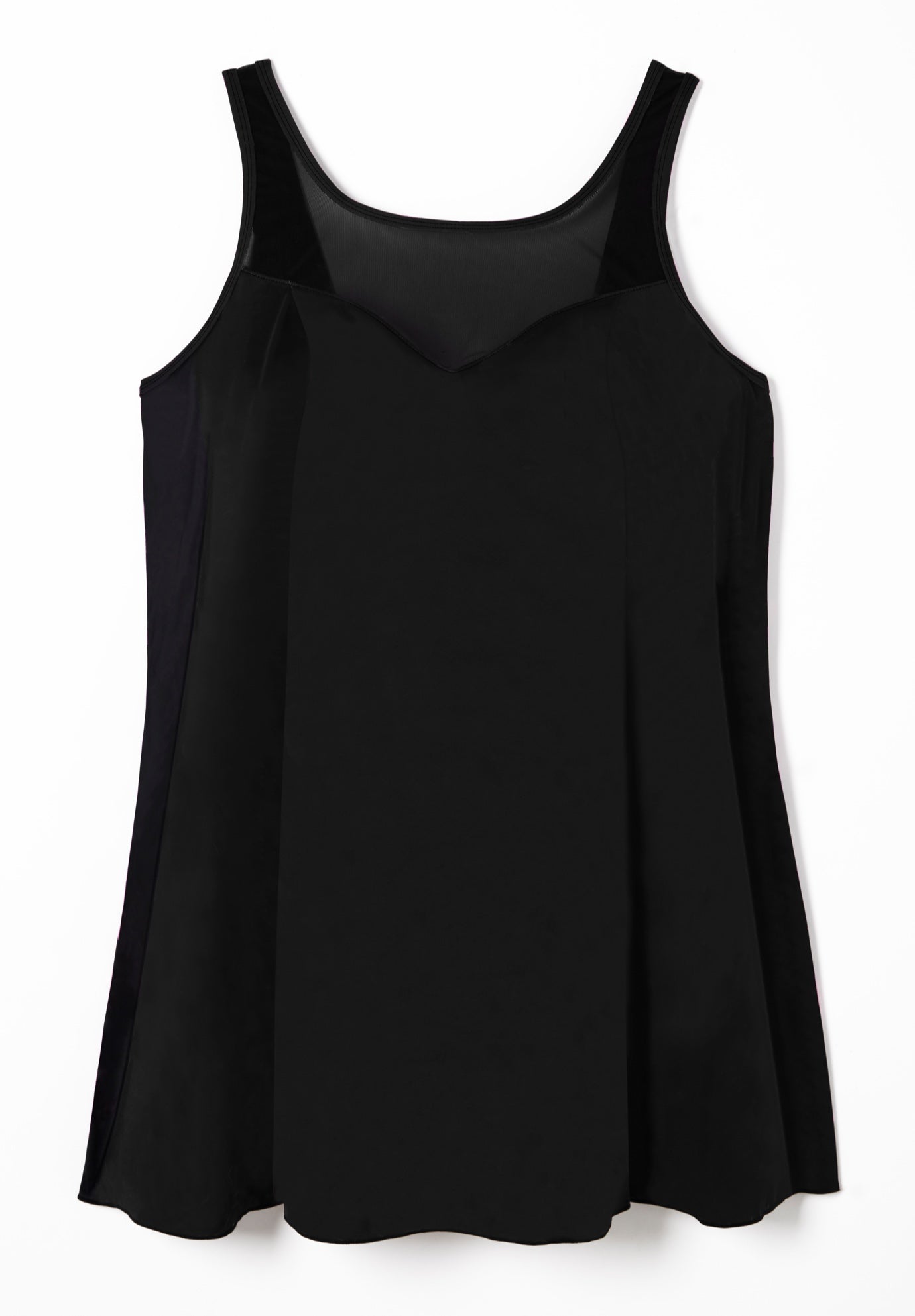 Mesh-Trim Swim Dress image number 3