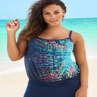 Lightweight Blouson Tankini Top image number null