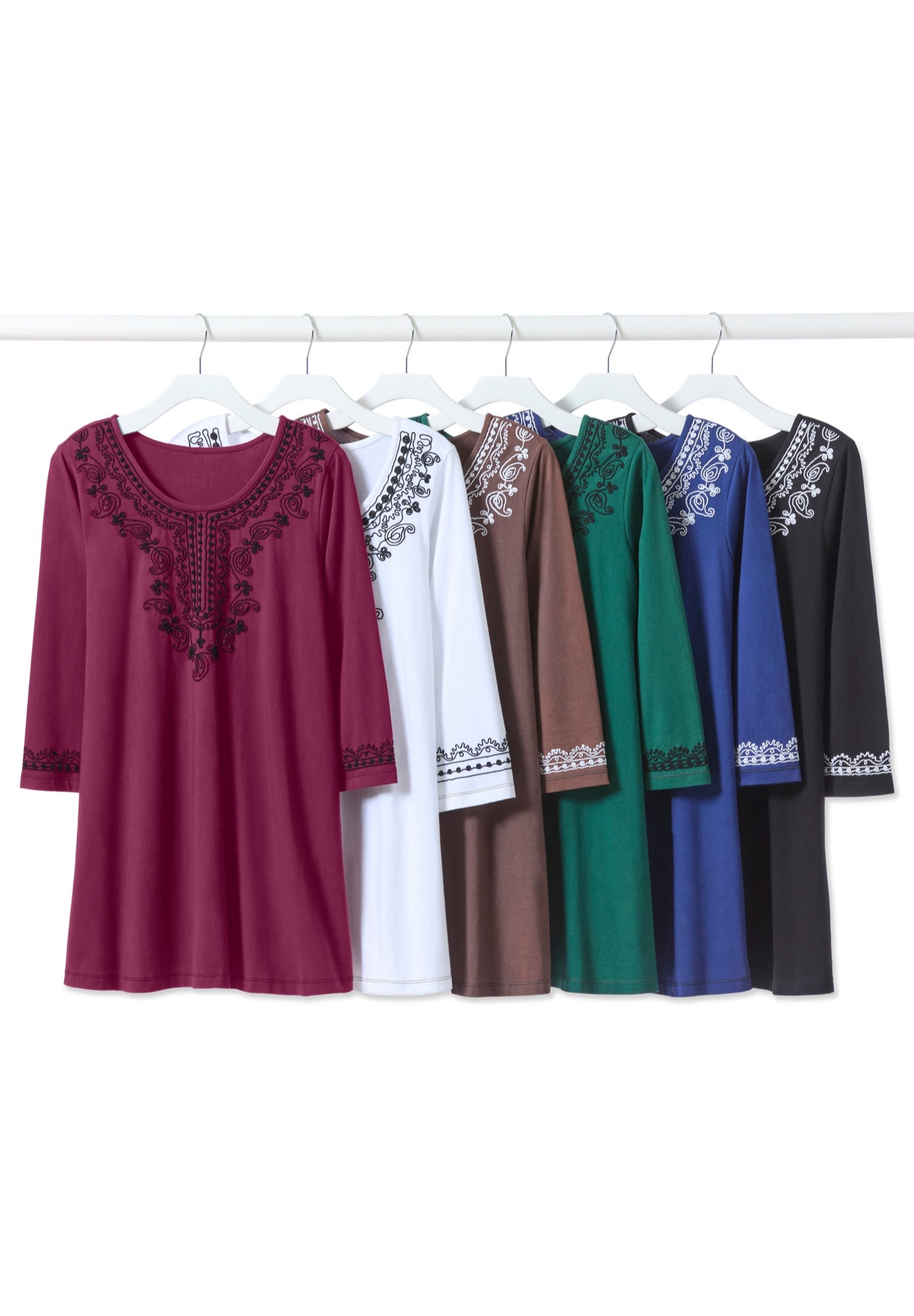 Embroidered Knit Tunic image number 3