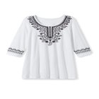 Embroidered Knit Tunic image number null